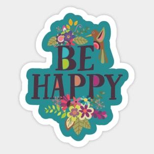 Be Happy Sticker